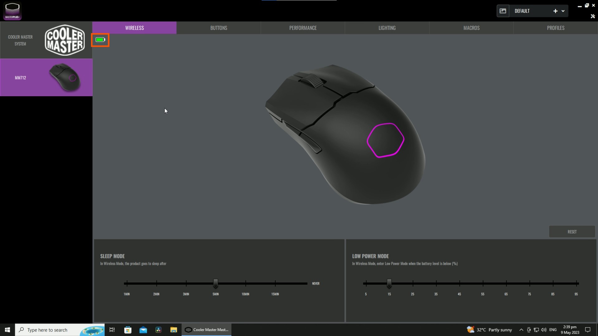 Review Cooler Master MM712 Wireless Gaming Mouse